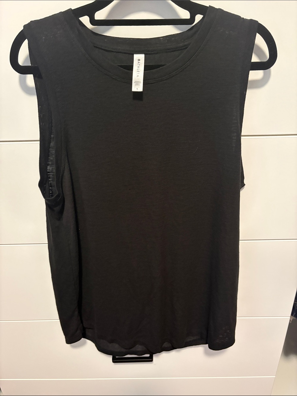 Athleta Black Sleeveless Tank Top